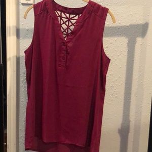 BCX sleeveless blouse